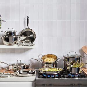 Cuisinart Chef's Classic Stainless-Steel 17-Piece Cookware Set