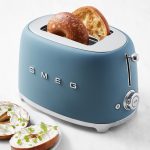 SMEG 2-Slice Toaster, Matte Fog Blue
