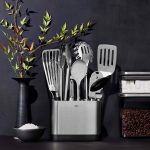 OXO Stainless-Steel Utensils with Utensil Holder, Set of 15